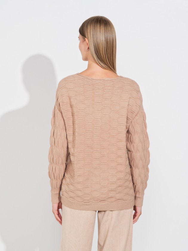 Camisola de malha com textura