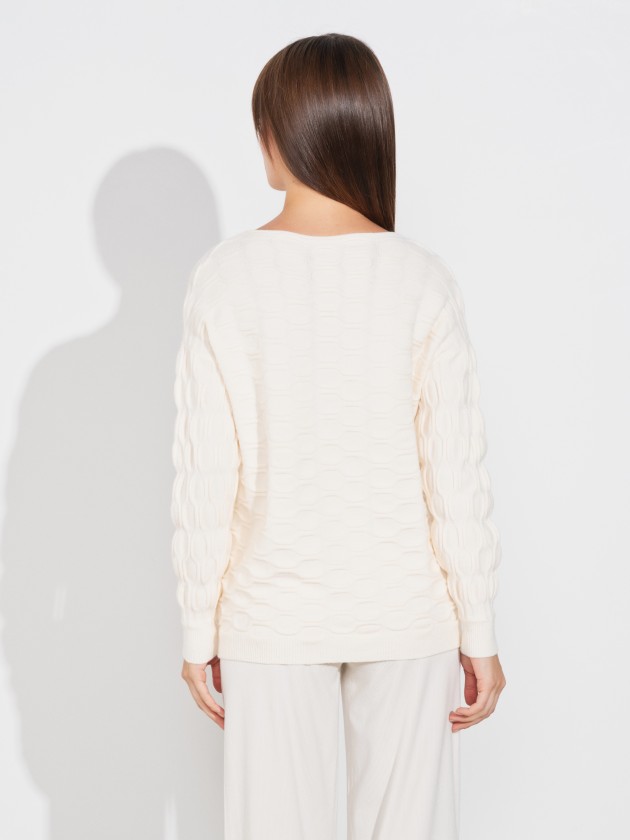 Camisola de malha com textura