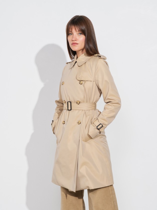 Gabardine midi