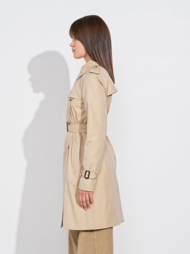 Gabardine midi