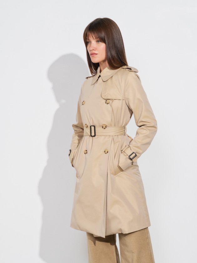 Gabardine midi