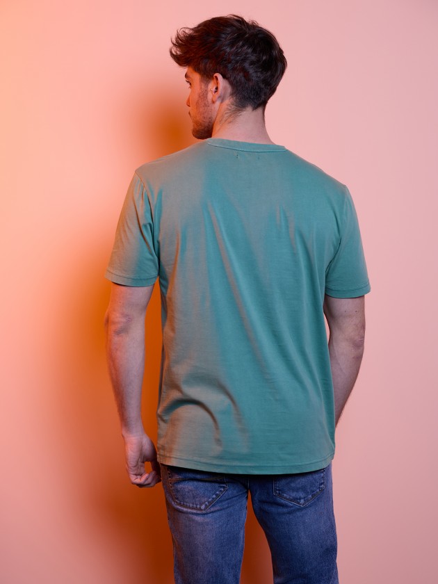 Embroided stamped basic t-shirt