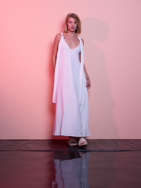 Long linen dress