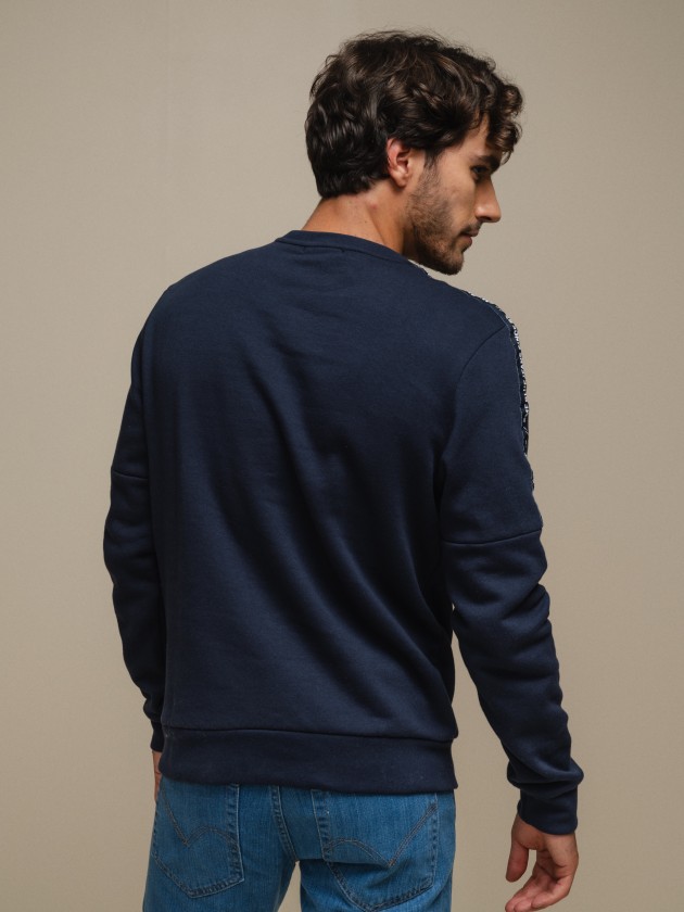 Sweater in brushed fleece