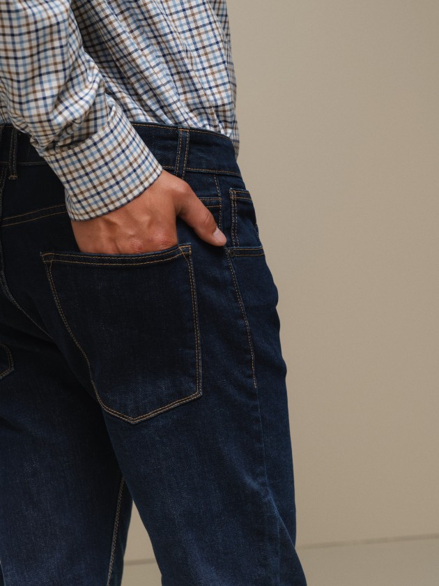 Pantalon droit en jean