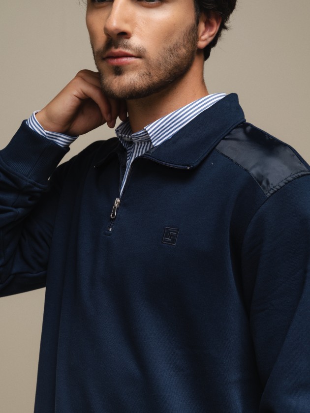 Cotton knit polo