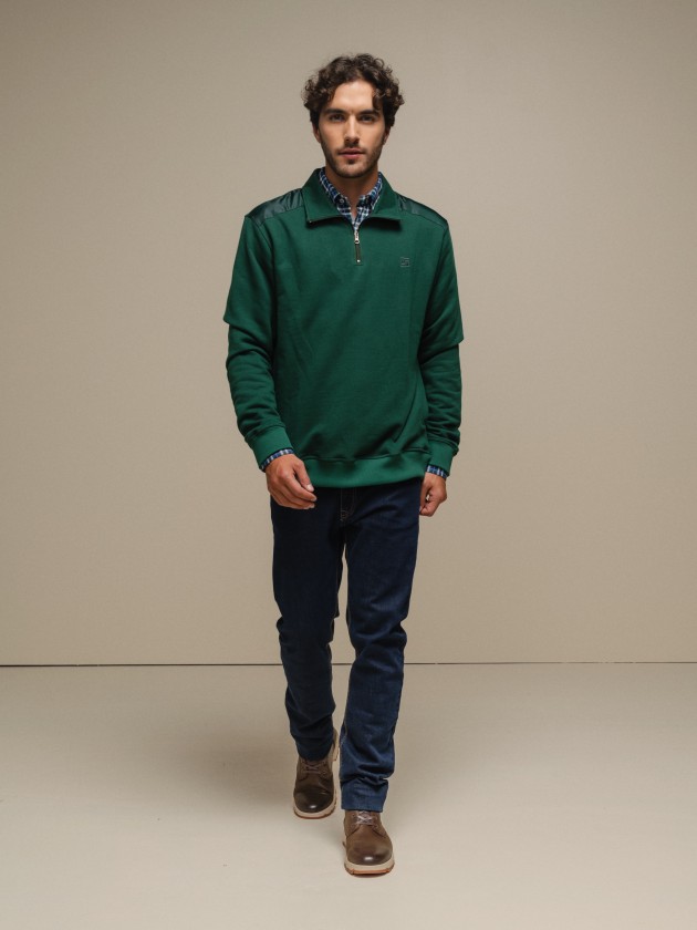 Cotton knit polo