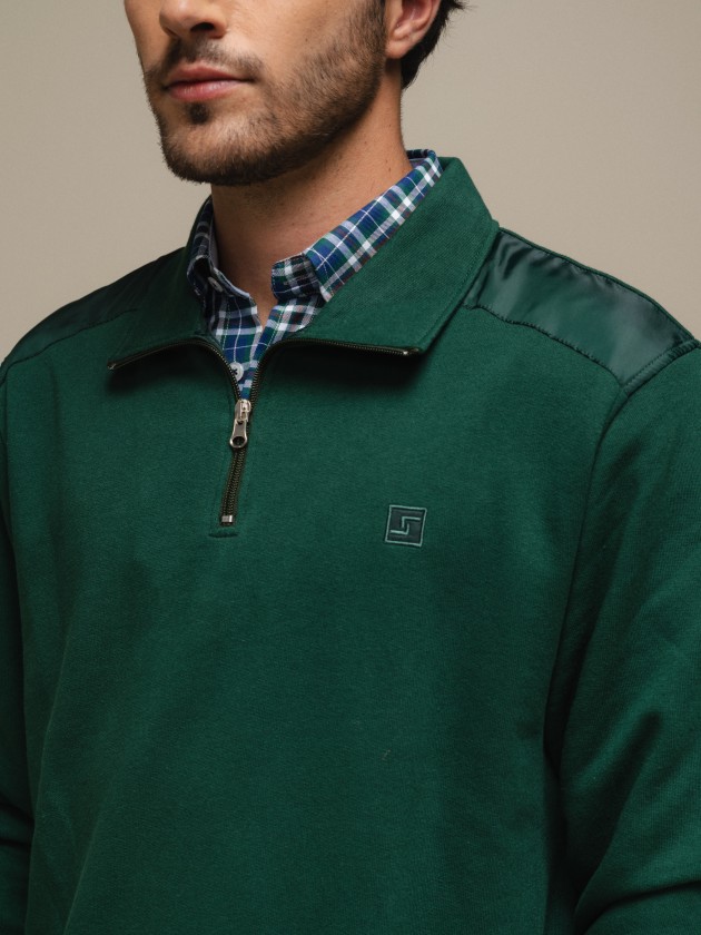 Cotton knit polo