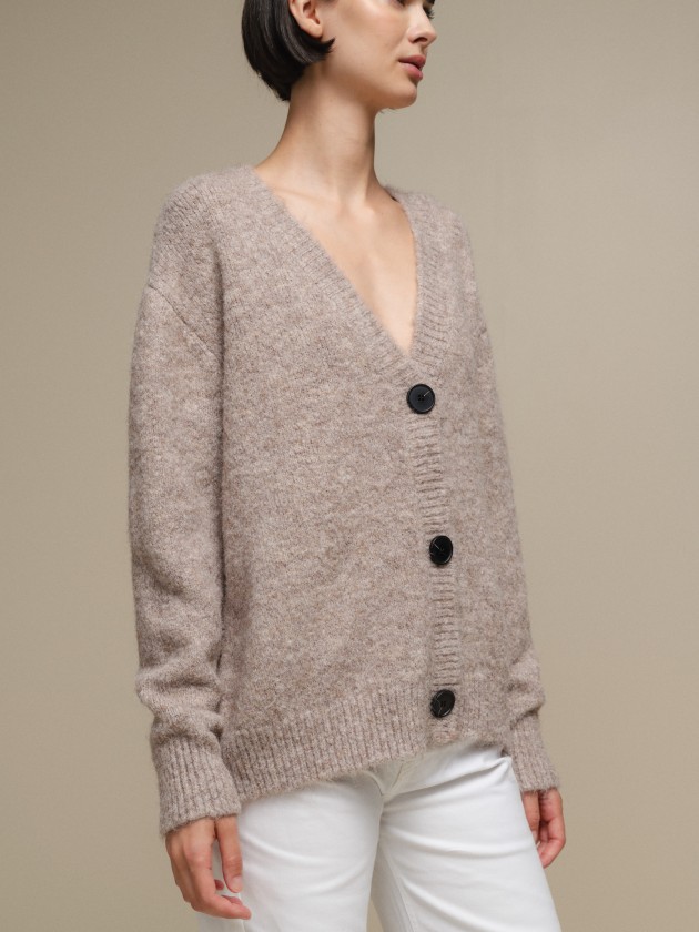 Cardigan col v