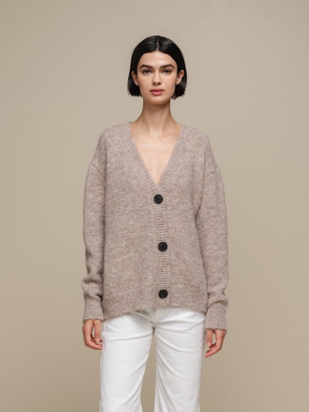 Cardigan col v