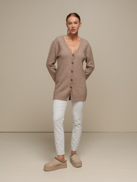 Cardigan col v