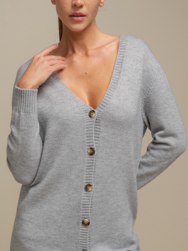 Cardigan col v