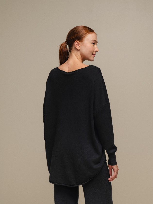 Pull col rond oversize