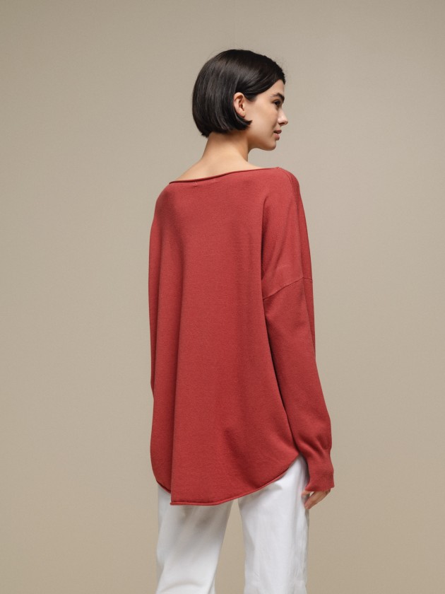 Pull col rond oversize