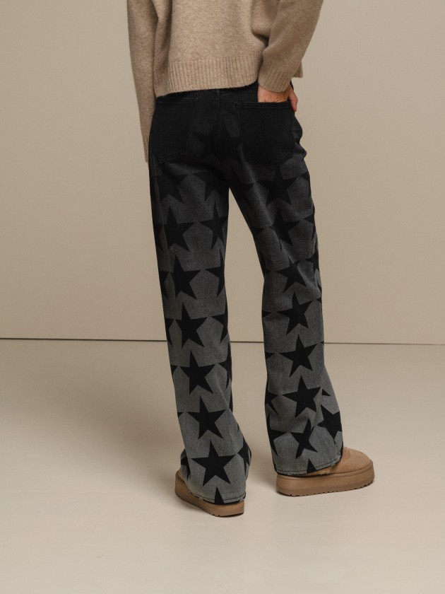 Patterned jeans