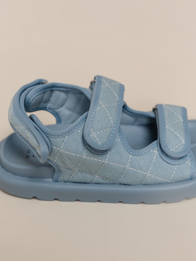 Denim sandals