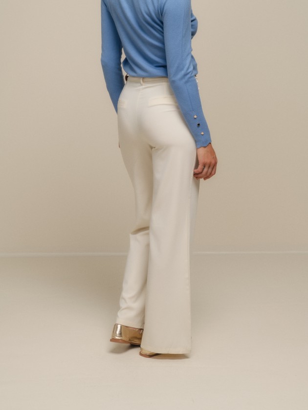 Classic trousers with a belt