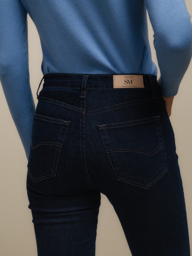 Jean en denim coupe droite