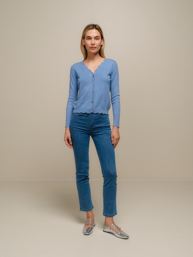 Jean en denim coupe droite