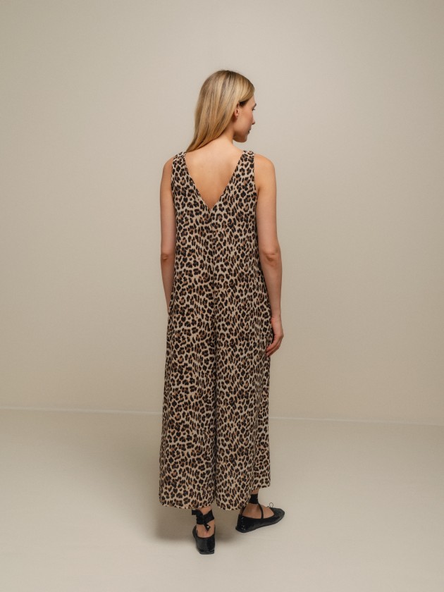 Animal print jumpsuit