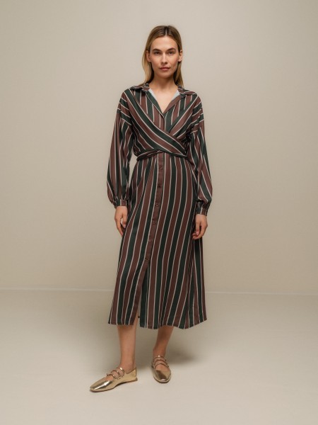 Fluid striped dress