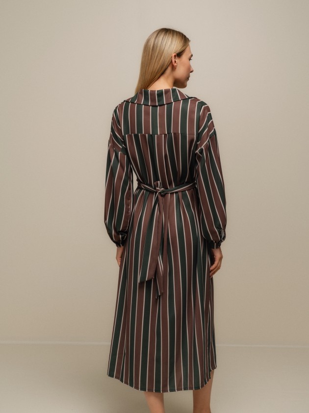 Fluid striped dress