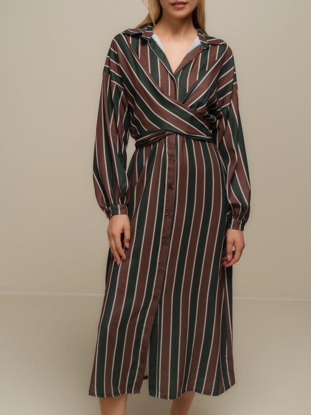 Fluid striped dress