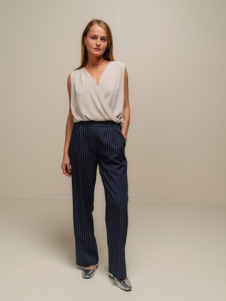 Diplomatic stripe pants