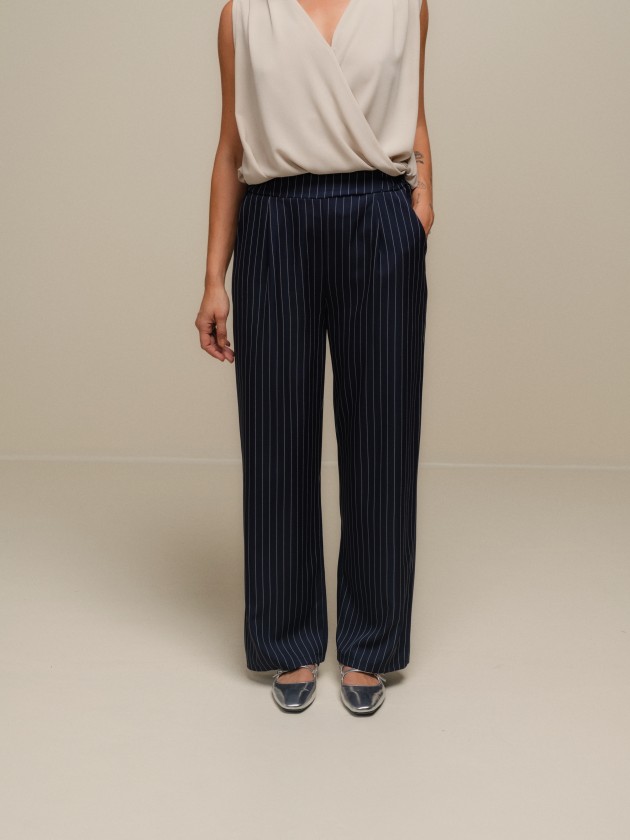 Diplomatic stripe pants