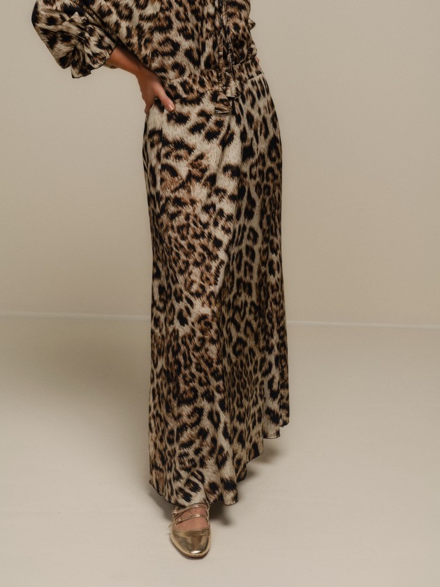 Animal print skirt