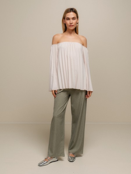 Pleated blouse