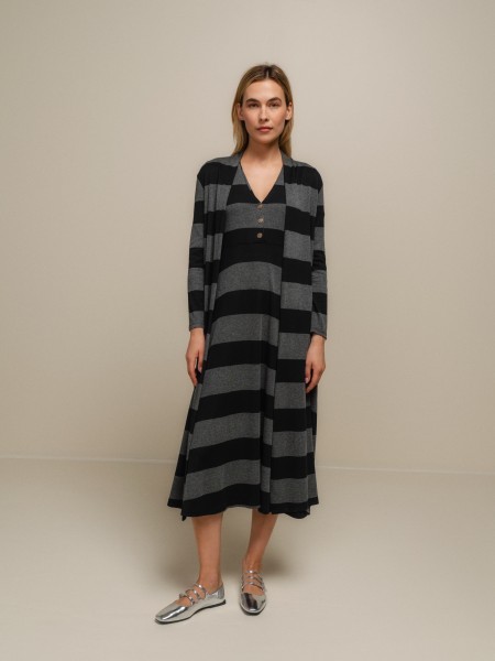 Long striped coat