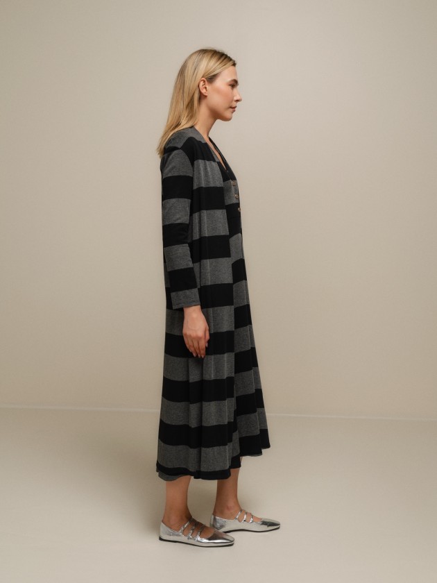 Long striped coat