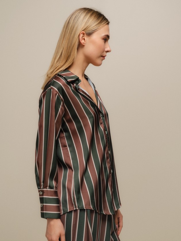 Fluid striped shirt