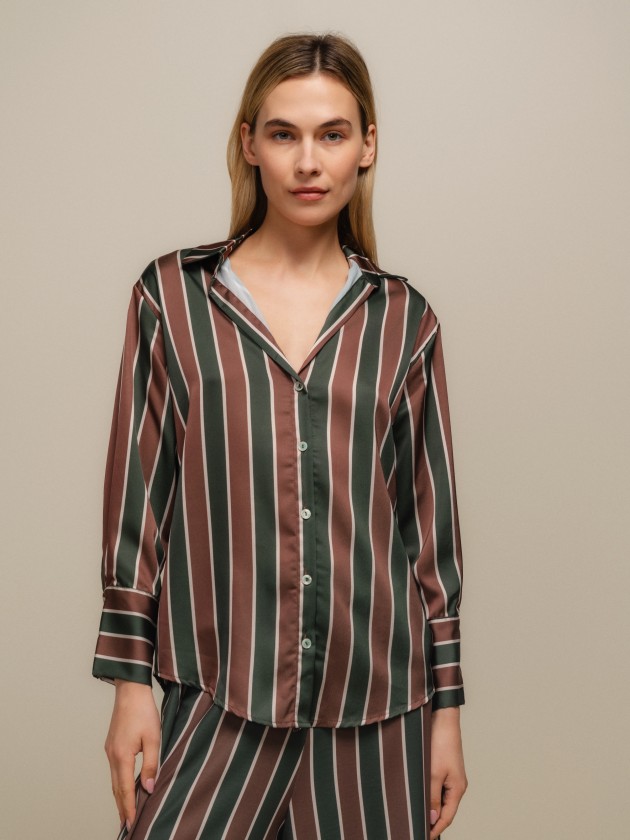 Fluid striped shirt