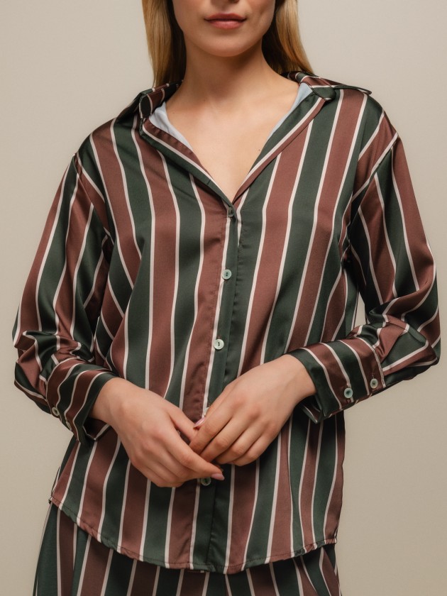 Fluid striped shirt