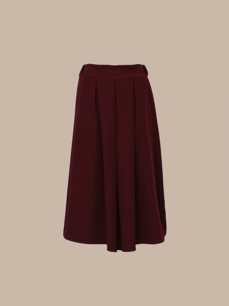 Midi skirt with pleats