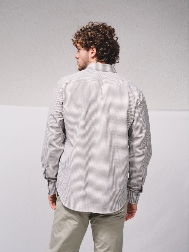 Chemise classique en tissu  carreaux