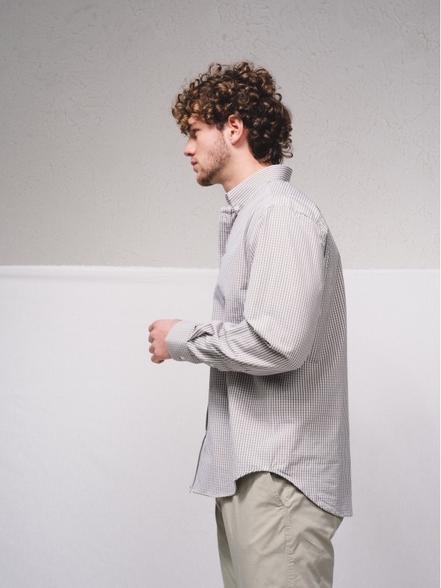 Chemise classique en tissu  carreaux