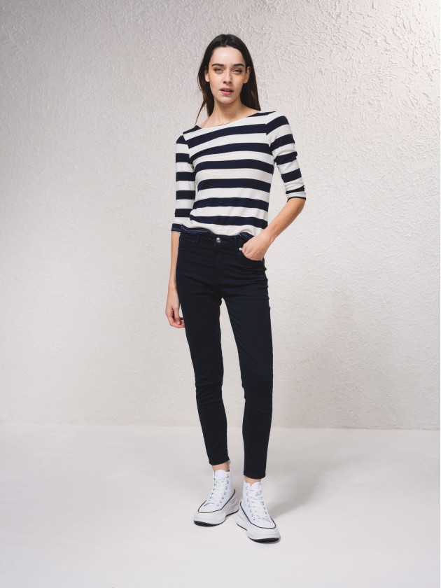 Pantalon taille haute