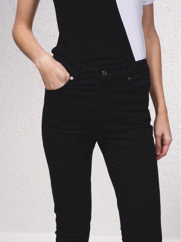 Pantalon taille haute
