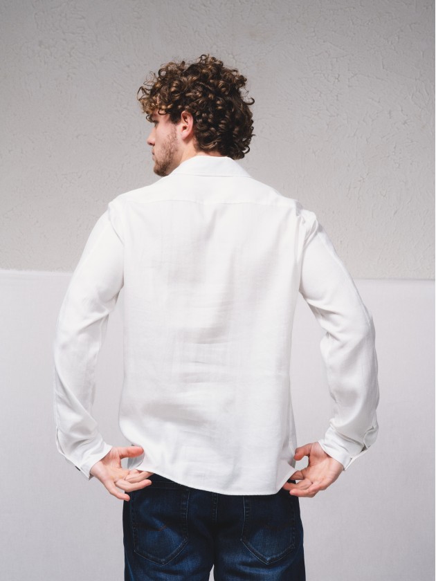 Chemise en lin mlang avec poches