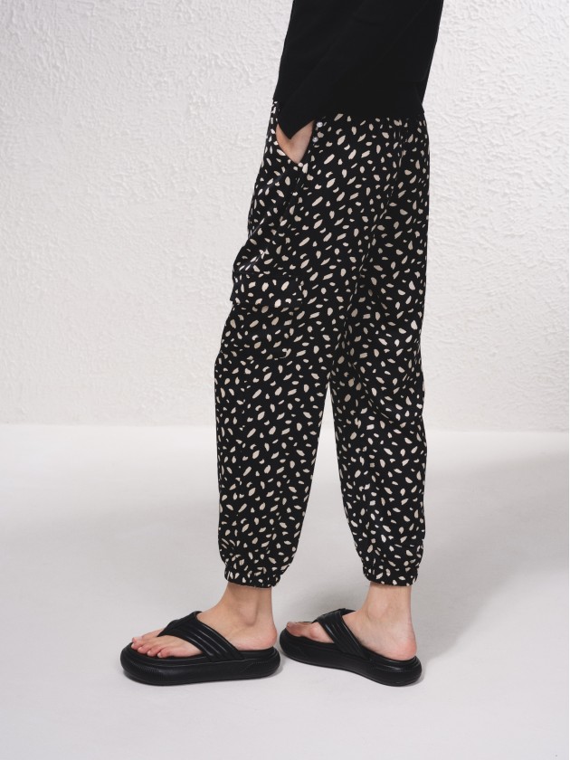 Pantalon jogger imprim