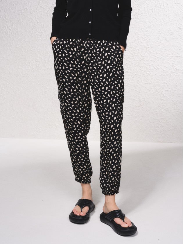 Pantalon jogger imprim