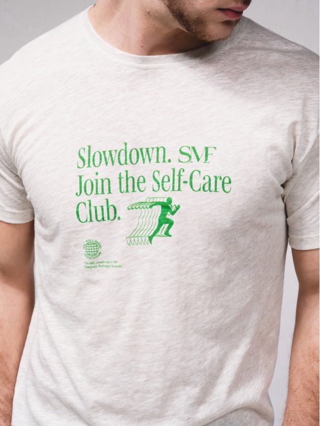 T-shirt estampada algodo