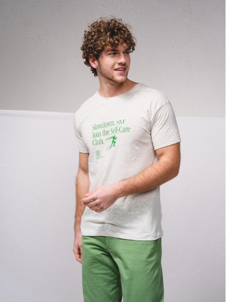 T-shirt estampada algodo