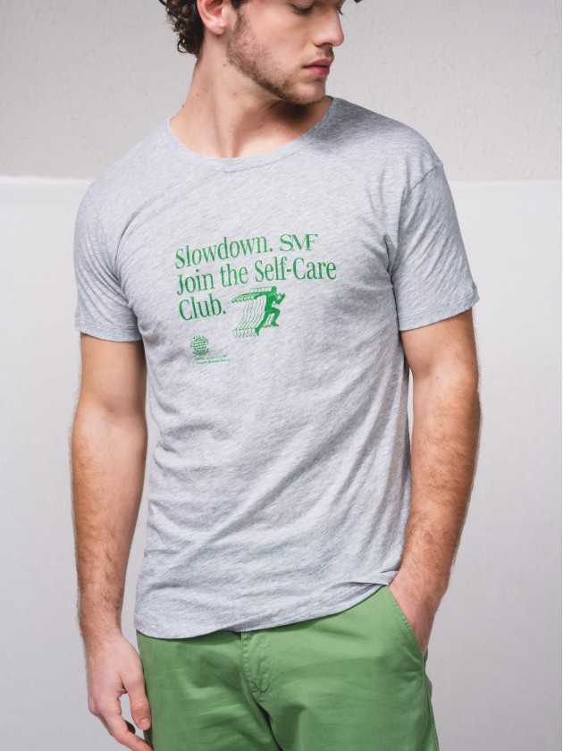 T-shirt imprim en coton