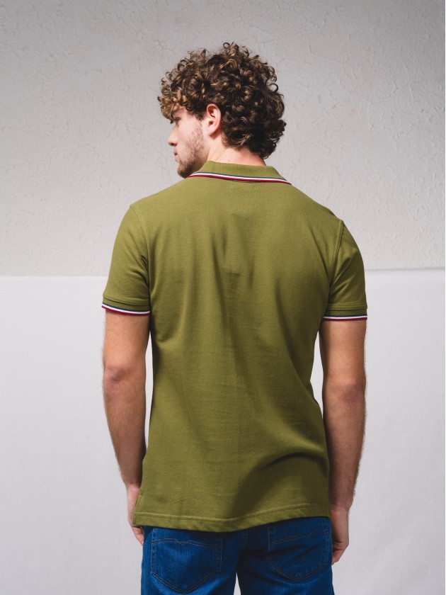 Polo brochet avec poche