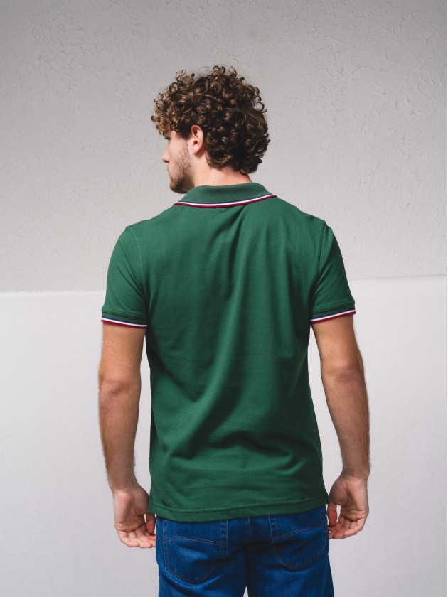 Polo brochet avec poche