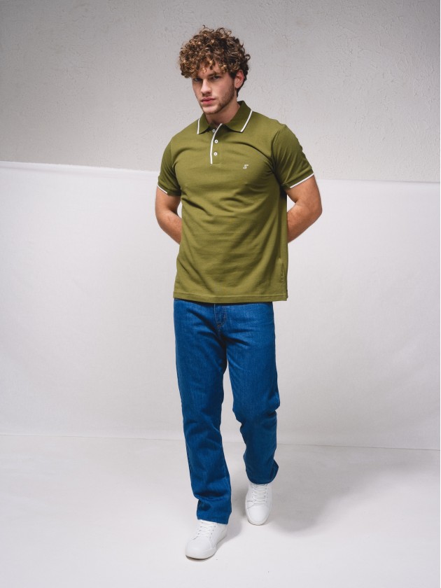 Polo brochet avec broderie